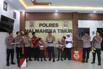Cara Polres Lestarikan Musik Yanger Halmahera Timur