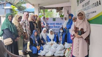 PW BKMT dan HISBI Malut Berbagi di Bulan Ramadan