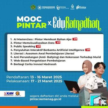 Pelatihan Mooc Pintar Spesial Ramadan oleh Kemenag