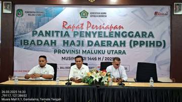 PPIHD Malut Gelar Rapat Perdana Persiapan Musim Haji 1446 H
