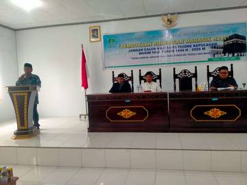 Kemenag Tidore Gelar Bimbingan Manasik Haji bagi CJH 
