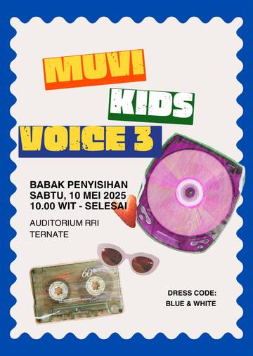 Ternate Dominasi Peserta MUVI Kids Voice Season 3