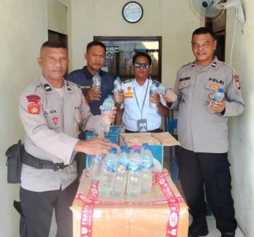 Polres Sula Amankan Puluhan Botol Miras Captikus