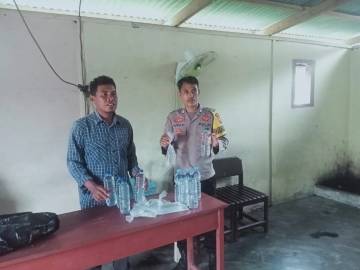 Polsek Galela Gelar Razia Miras untuk Jaga Harkamtibmas