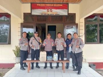 Polsek Tobsel Gelar Razia Miras untuk Jaga Harkamtibmas