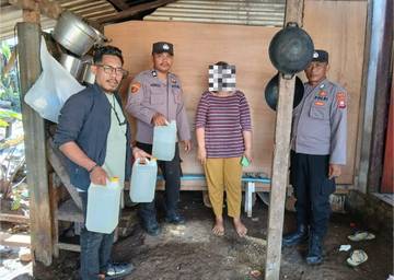 Razia KRYD, Polsek Loloda Amankan Puluhan Liter Miras