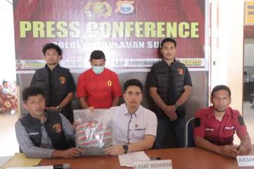 Polres Sula Rilis Tersangka Kasus Dugaan Persetubuhan Anak