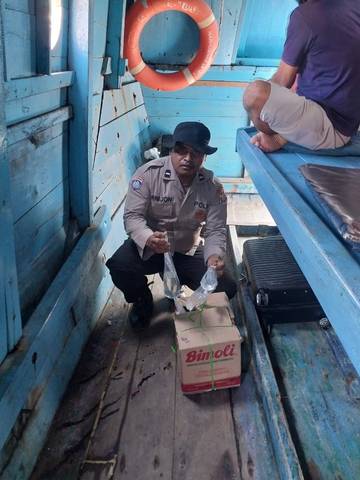 Personel Pospol Wasile Utara Amankan Puluhan Miras