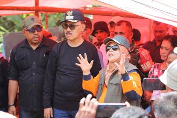 Bupati Halbar Pastikan Kebutuhan Pengungsi di Loloda Terpenuhi