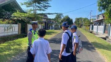 Polresta Tidore Edukasi Pelajar Tertib Berlalu Lintas