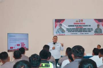 Polda Malut Gelar Sosialisasi Hukum di Polres Halsel