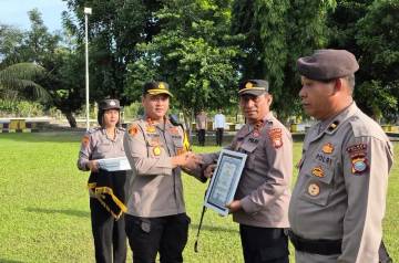 Puluhan Personel Polres Halut Dapat Penghargaan Misi Kemanusiaan 