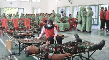 HUT ke-80, Kodim 1508/Tobelo Gelar Donor Darah