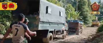 Kodim 1508/Tobelo Dukung Pembukaan Akses Jalan