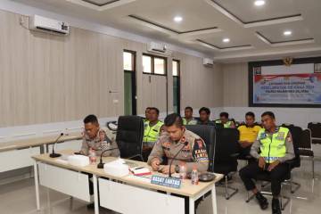 Polres Halsel Ikuti Pra Ops Keselamatan Kie Raha