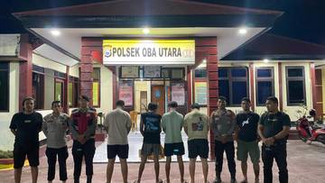 Polresta Tidore Amankan Empat Pemuda Konsumsi Miras