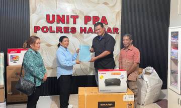 Polres Halbar Dapat Bantuan Sarana Pendukung PPA
