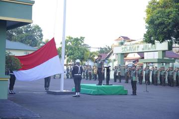 Korem Baabullah Gelar Upacara Awal Februari