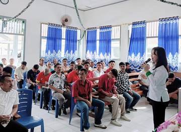 Gandeng Kemenag WBP Lapas Halut Dapat Pembinaan Keagamaan 