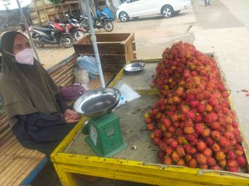 Pedagang Buah Rambutan di Tolitoli Raup Omzet Hingga 800 Ribu Rupiah Per Hari