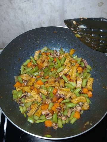 Menu Sehat Lezat Praktis,Tumis Buncis Wortel Cumi