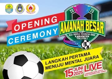 Turnamen Amanah Besar Cup 2025 Resmi Dibuka Meriah