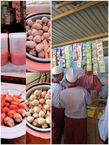 Pentol Mama Aish Laris Manis di Sekolah
