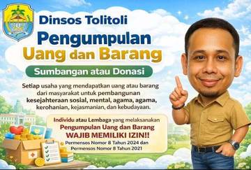 Dinsos Tolitoli Ingatkan Pengumpulan Donasi Wajib Berizin