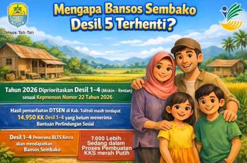 Bansos Desil 5 Dihentikan, Ini Penjelasan Dinsos Tolitoli