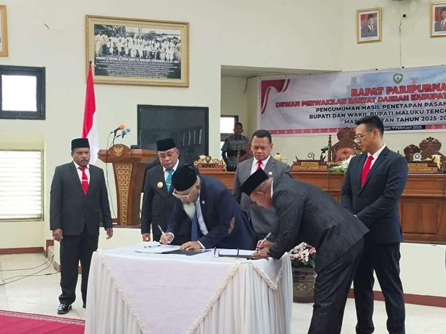 Bupati dan Wakil Bupati Terpilih Resmi Ditetapkan DPRD Malra