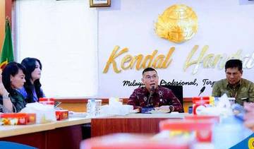 Wamen  ATR/ BPN Tinjau Kantah Kabupaten Kendal 