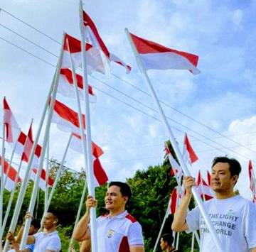 Kapolres Tanimbar Ajak Warga  Kobarkan Semangat Merah Putih 