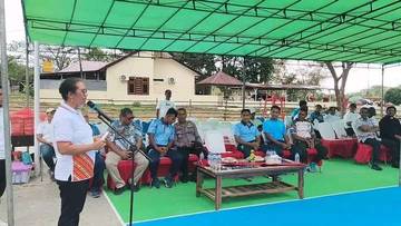 Wakil Bupati KKT Buka Kujaraan Daerah Bola Voli Hut ke-26 KKT