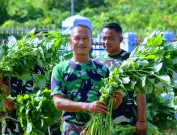 Lanud Perkuat Ketahanan Pangan di Perbatasan