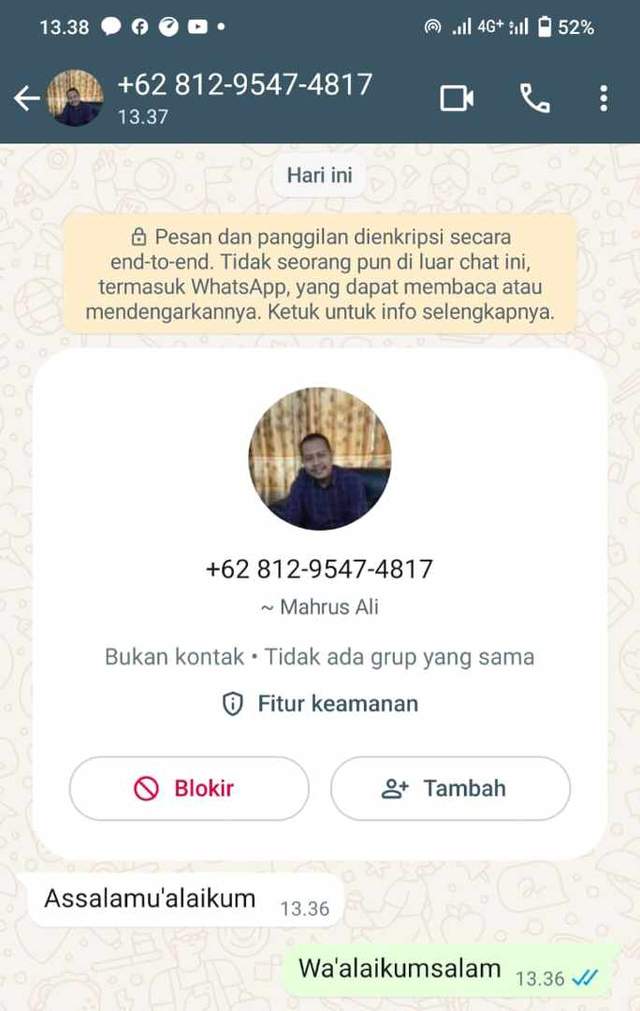 Penipuan Akun WhatsApp Mengatasnamakan Ketua KPU Lamongan
