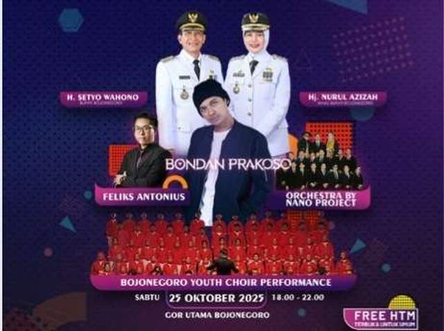 Bondan Prakoso Siap Guncang Bojonegoro Youth Festival 2025