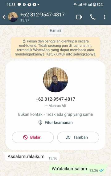 Penipuan Akun WhatsApp Mengatasnamakan Ketua KPU Lamongan