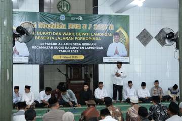 Wakapolres Lamongan Hadiri Safari Ramadhan Bersama Bupati di Sugio