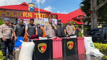 Satreskrim Polres Tuban Amankan Pelaku Pencurian Hasil Pertanian
