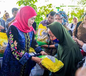 Gubernur Khofifah Tinjau Pelaksanaan GPM di Bojonegoro