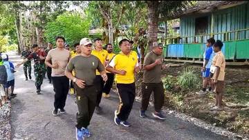 Sinergitas TNI/Polri, Koramil dan Polsek Kelila Olahraga Bersama 