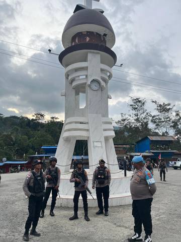 Jelang HUT RI, Polres Tolikara Gencar Laksanakan Patroli