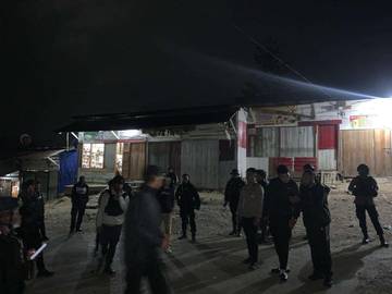 Pantau Kamtibmas, Patroli Polres Tolikara Laksanakan Patroli Malam 
