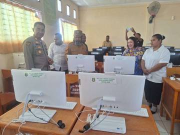 Polres Tolikara Laksanakan Pengamanan Seleksi Kompetensi Bidang CASN