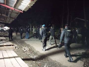 Patroli Siaga  Polres Tolikara Laksanakan Patroli Jalan Kaki