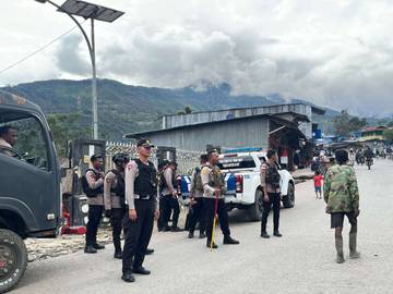 Pencairan Dandes, Polres Tolikara Rutin Gelar Patroli
