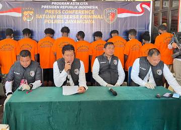 Sebanyak 14 Tersangka Curas, Curanmor dibekuk Satreskrim Jayawijaya 