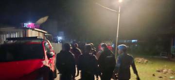 Ciptakan Kamtibmas Kondusif, Polres Tolikara Patroli Jalan Kaki 