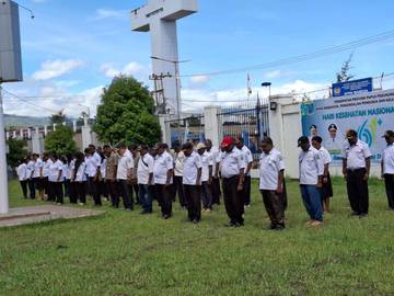 HKN Ke-61, Pemprov Papua Pegunungan Gelar Apel Bersama