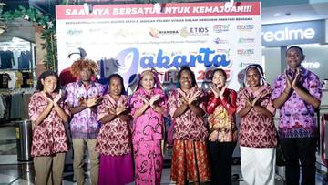 Ketua Dekranasda Jayawijaya Hadiri Jakarta Kreatif Expo 2025